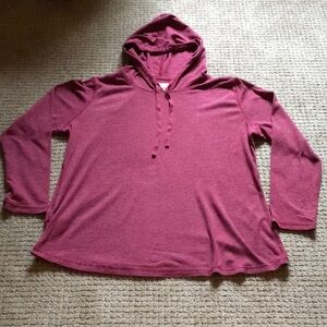 Long sleeve hooded T-shirt